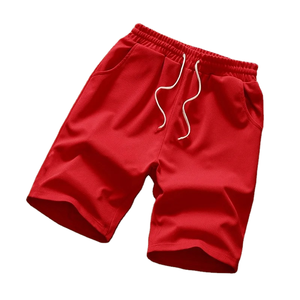 Shorts Bermuda en Coton Blanc Uni pour Homme, Taille Élastique, Décontracté, Respirant, avec Cordon de Serrage, Taille Mi-Haute - Product Image 5