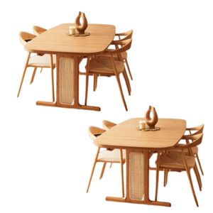 Fabricación en Indonesia Juego de restaurante de madera maciza con diseño japonés para muebles de restaurante y comedor - Product Image 4