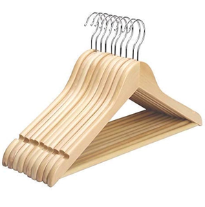 Customized Adult Solid Natural Wood Non Slip Clothes Hanger <b>Black</b> Walnut With Customised Logo In Wholesale - Product Image 3