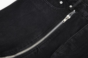 Jeans de Mezclilla 100% Algodón para Hombre, Corte Recto, Holgados, Transpirables, Lavados, Color Sólido, para Invierno, Venta al Por Mayor - Product Image 4