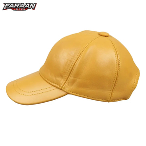 Casquettes de baseball unisexes en cuir suédé véritable pour hommes et femmes - Sangle arrière réglable, vente en gros, mode personnalisée, OEM, prix abordable - Product Image 1