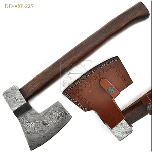 Wholesale Outdoor DD-AXE225 Viking Style <b>Axe</b> Bushcraft Damascus Steel Wood Handle Camping DIY Grade Forest <b>Chopping</b> Cutting - Product Image 1