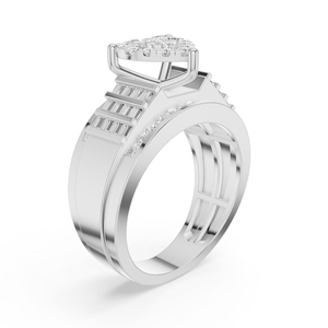 Anillo de Compromiso para Mujer con Diamante Cultivado en Laboratorio Aurum Diam, Corte Brillante, Color E, Certificado EGL, Chapado en Plata 925, de Lujo - Product Image 2