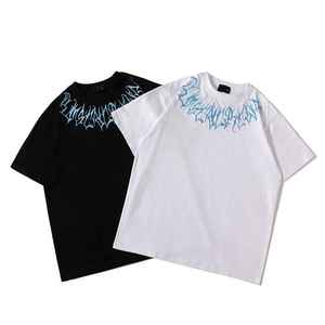 Camiseta de Algodón para Hombre, Cuello Redondo/En V, Personalizable, Manga Corta, Tallas Grandes, Transpirable, Disponible en Todos los Colores - Product Image 1