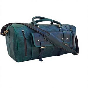 กระเป๋าถือหนังวัวแท้ทำมือแบบยูนิเซ็กซ์ น้ำหนักเบา สไตล์วินเทจ ซิปปิด จุของได้เยอะ - Product Image 3