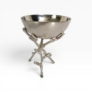 Hammered Silver Decorative Round Metal <b>Chocolate</b> Bowl Customizable <b>Chocolate</b> Accessories Supplier Custom Sizes Color Available - Product Image 4