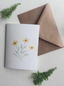 Carte de vœux artisanale de qualité export, design élégant, idée cadeau écologique, collection de cartes de vœux en papier recyclé - Product Image 1