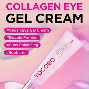 Crema de gel para ojos iluminadora de colágeno, niacinamida hidratante ligera, cuidado de la piel coreano para tratamiento de ojos, ojeras efectivas - Product Image 4