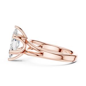 Classic <b>Split</b> Shank 14K Yellow Gold IGI Certified Lab Grown Diamond 2 CT Marquise Cut Anniversary Wedding Engagement Halo <b>Ring</b> - Product Image 5