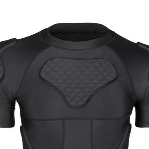 Camiseta Deportiva de Compresión Acolchada de Manga Corta para Hombre, Protección Rib Guard, Camiseta Interior Ligera Acolchada de Manga Corta - Product Image 6