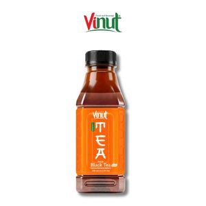 Bouteille de 330 ml de thé noir saveur pêche, échantillon gratuit, fabricant vietnamien - Product Image 1