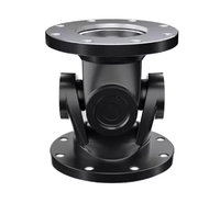 Accouplement croisé à double cardan usiné CNC de précision, personnalisé, à double bride, pour composants industriels OEM
