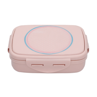 Boîte à lunch bento pour enfants Mepal Little Dutch, 1 compartiment, fermeture à clip, sans BPA, passe au lave-vaisselle, 750 ml, Little Farm, plastique