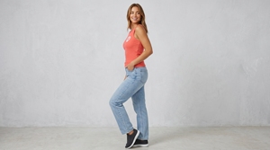 Women's <b>Coral</b> O-Neck Tank <b>Top</b> With White Logo Front Breathable Knitted Casual Wear - Product Image 4