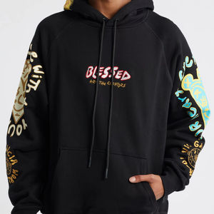 Ventes en gros de sweats à capuche surdimensionnés avec des motifs brodés, sweats à capuche en coton premium pour hommes - Product Image 1