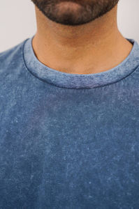 Camiseta Vintage Lavada para Hombre al por Mayor, Estilo Oversize con Lavado Ácido, Precio de Fábrica OEM ODM, Logotipo Personalizado, Algodón Liso - Product Image 6