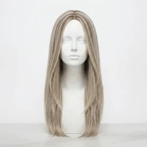ผมแท้แบบ Remy Weft 100% ตรงสีบลอนด์ไฮไลท์  ลอนธรรมชาติ  สามารถปรับแต่งได้ - Product Image 2