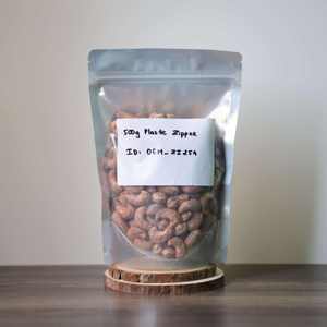 ISO Certified 500g Organic Buttery Salty Flavor Vietnam Customizable Grade Roasted Premium Cashew <b>Nuts</b> with Plastic Zipper Bag - Product Image 4