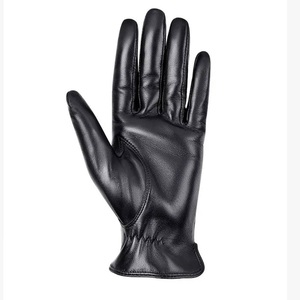 Gants en cuir véritable noir de qualité supérieure pour femmes, pour l'hiver, le cyclisme en plein air, thermiques, compatibles avec les écrans tactiles, de haute qualité, durables et confortables - Product Image 3