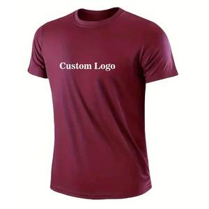 Camiseta de Gimnasio para Hombre con Logotipo Personalizado, 100% Algodón Tejido, Anti-Pilling, Corte Holgado, para Entrenamiento, Venta al Por Mayor - Product Image 1