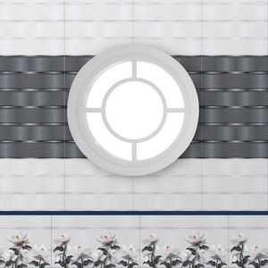 Azulejo cerámico súper blanco de 300x600 con acabado brillante, aspecto minimalista y elegante, adecuado para interiores de edificios de oficinas grandes. - Product Image 1