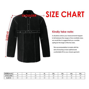 Veste de sécurité réfléchissante en cuir de vachette fendu, résistante aux flammes, pour la lutte contre les incendies, avec tablier à dos ouvert et manches cape pour le soudage - Product Image 2