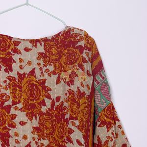 Abrigo de algodón con diseño de Kantha Vintage para mujer de alta calidad, Kimono hecho a mano, estampado Floral tradicional, transpirable, tejido ecológico - Product Image 2