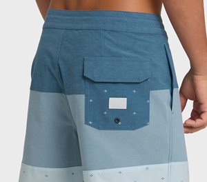 Custom Casual Solid Front Logo Sublimation Transfer Print Surf <b>Shorts</b> for <b>Men</b> Quick Dry Worsted Drawstring Closure Wholesale - Product Image 6