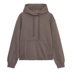 Sweat à capuche d'hiver pour femme, personnalisable avec logo frontal, 100 % coton, doublure polaire tricotée, poches, séchage rapide, respirant, sport, vente en gros, OEM - Product Image 1
