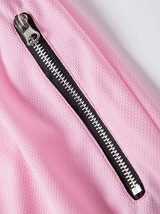 Pantalones Cortos Deportivos de Secado Rápido para Hombre, Color Rosa, con Cordón y Cremalleras, Cintura Media, Color Sólido, Tejido de Poliéster, Ropa Deportiva de Alta Calidad - Product Image 3