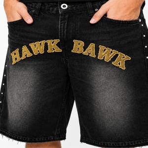 Shorts de Mezclilla con Tachuelas para Hombre, Estilo Urbano, Corte Moderno, Estilo Veraniego, Corte Relajado, Shorts de Mezclilla Premium para Hombre - Product Image 5