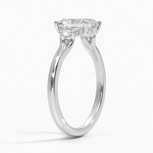 BOJ <b>Ring</b> 078 Radiant Cut 925 <b>Silver</b> Halo Prong Stone <b>Solitaire</b> Diamond <b>Ring</b> 2ct D Color VVS1 Moissanite GRA Certified Low Price - Product Image 2