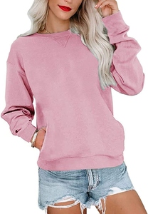 เสื้อฮู้ดดี้โอเวอร์ไซส์แขนยาวคอกลมสำหรับผู้หญิงไซส์พลัส ผ้าเทอร์รี่ ใส่สบาย เป็นมิตรกับสิ่งแวดล้อม ผลิตจากผ้าฝ้าย 100% เหมาะสำหรับฤดูใบไม้ผลิ - Product Image 3