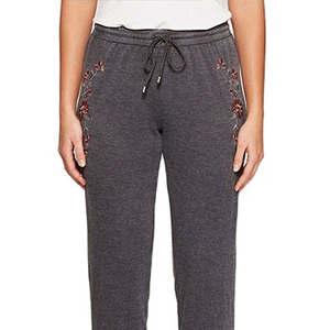 Etiqueta tejida con logotipo personalizado, pantalones de lino y algodón de pierna recta para mujer, ropa de invierno para adultos y niñas a precios bajos y asequibles. - Product Image 6