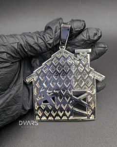 Colgante de Plata 925 con Moissanita Iced Out, Estilo Hip Hop Trap House, Hecho a Medida para Hombre, Moda Urbana - Product Image 4