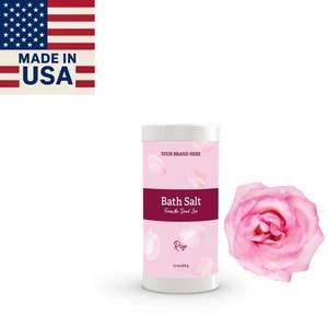 Aromasong Int. Sales de Baño Naturales de Lujo del Mar Muerto Hechas en EE. UU., Etiqueta Privada, Infusión de Rosas, Lote Pequeño en Envase con Tapa, Baño Relajante - Product Image 2