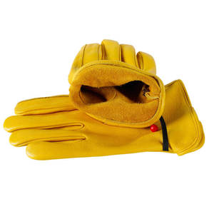 Heavy Duty Durable Cowhide Leather Work <b>Gloves</b> <b>Driver</b> <b>Gloves</b> for Truck Driving, Warehouse, Gardening, Farming - Product Image 2
