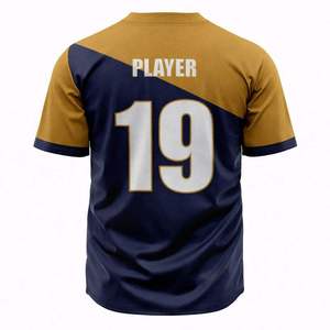 <b>Mens</b> Customizable Breathable Lightweight American Baseball Jersey Set-Premium Quality Durable Fabric for Team & Club Use - Product Image 3