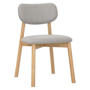 Chaise de salle à manger moderne et minimaliste en stock, avec dossier et assise rembourrés et confortables, idéale pour café et appartement - Product Image 1