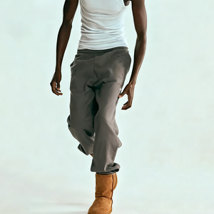 Nesta Sports Wholesale <b>Hip</b> Hop Unisex Sweatpants 420G/450G High-Quality Solid Color French Terry Baggy Logo Pants - Product Image 3