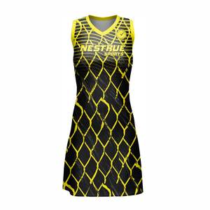 Vestido de Fútbol Personalizado para Mujer, Sublimado, Impreso, de Manga Corta, Ligero, Transpirable, Ropa Deportiva - Product Image 2
