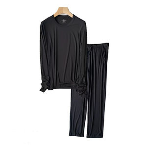 Ensemble de pyjama pour homme respirant à manches courtes pour toutes les saisons, vêtements de nuit décontractés pour la maison - Product Image 2