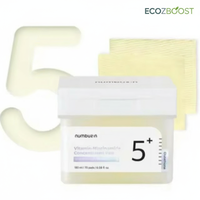 [COSMÉTICOS COREANOS] Discos de Algodón Concentrados con Vitamina-Niacinamida No. 5, 70 Discos, 6+ Capas, 50 g/m² - Venta al por Mayor de Cosméticos Coreanos
