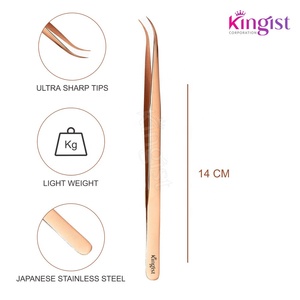 แหนบต่อขนตา,อุปกรณ์เสริมความงามแหนบยืดขนตาทรงกลมแบบบางมืออาชีพ - Product Image 5