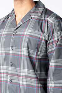 <b>Men's</b> Knitted 100% Cotton Breathable Long Sleeve Casual Solid Pattern Everyday <b>Pajama</b> <b>Set</b> - Product Image 6