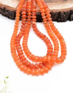 Cuentas facetadas de cornalina natural de África de 6 a 9 mm, cuentas de piedras preciosas naturales para la elaboración de joyería fina. - Product Image 3