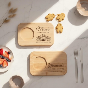 Bandeja de madera para servir, rectangular, 23x15cm, diseño de dibujos animados bonitos y duraderos para decoración de cocina y comedor - Product Image 6