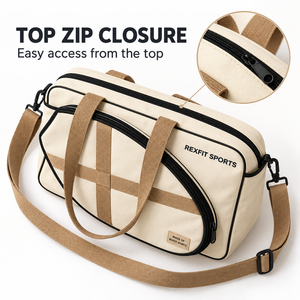 Bolsa de Raqueta de Squash Deportiva Personalizada con Logotipo Personalizado, Bolsillo Frontal Curvo con Cierre, Asas y Correa para el Hombro Extraíble - Product Image 2