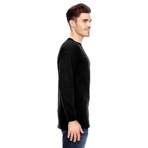 T-Shirt a Maniche Lunghe 100% Cotone per Uomo, Taglia S per Adulti, 6.1 Oz. - Colore Grigio Cenere - Product Image 3