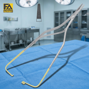 Porte-aiguille chirurgical avec manche doré, certifié CE, instrument manuel pour opération chirurgicale, classe I - Product Image 3